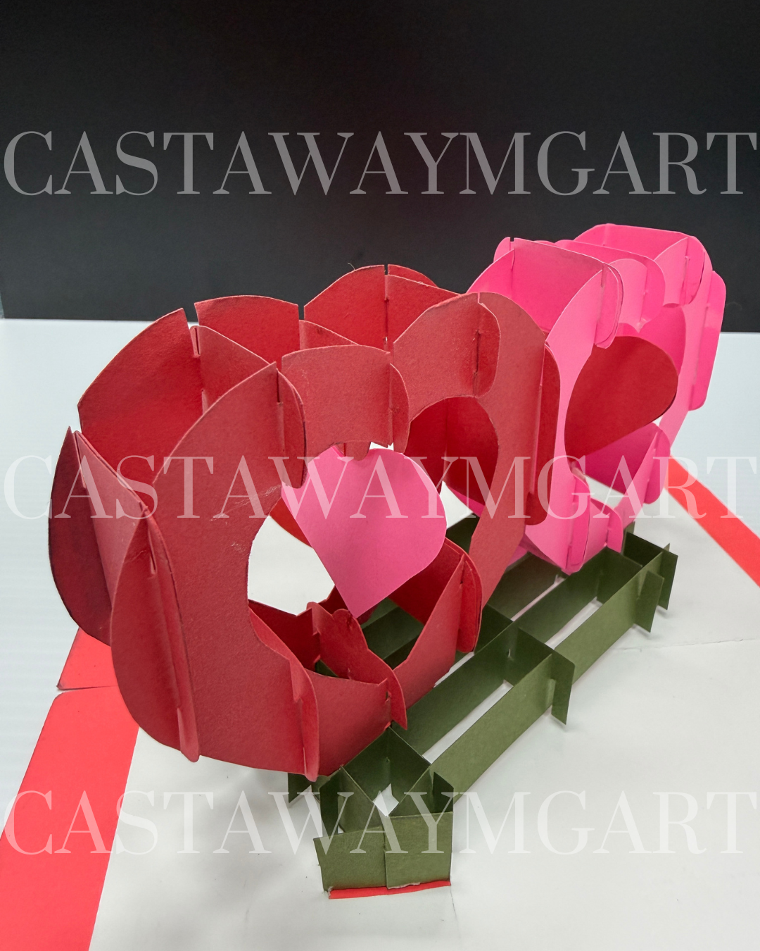 "Two Hearts" Pop-up Card