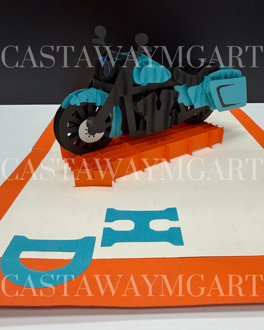 "Motorcycle" Pop-up Card